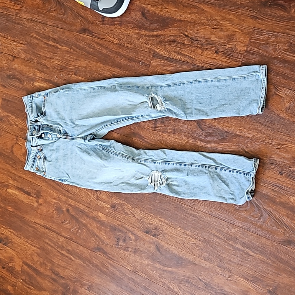 Women Levi Wedgie Straight Distressed